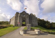 Oystermouth Castle conservation work