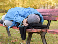 Image of a person sleeping rough